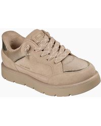Skechers - Keepsakes Cozy Street Hiker Leather Sand Trainers - Lyst