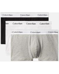 Calvin Klein - Ck Icon Cotton Stretch Relaxed Fit Trunk 3Pk - Lyst