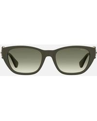Moschino - Buckle Arms Matte Dark Sunglasses - Lyst