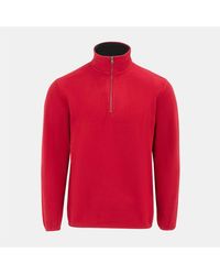 Donnay - Quarter Zip Fleece Jacket - Lyst