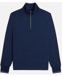 Fred Perry - Half Zip Sweatshirt - Lyst