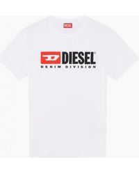 DIESEL - T-Box Embroidered Logo Cotton T-Shirt - Lyst