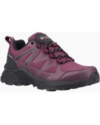 Cotswold - Horton Low Textile Burgundy Hiking Shoes - Lyst