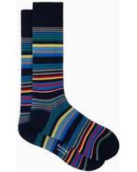 Paul Smith - Niam Stripe Socks 47 - Lyst