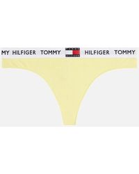 Tommy Hilfiger - Organic Cotton Logo Thong, Elfin - Lyst
