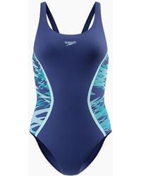 Speedo - Ladies Hyperboom Splice Muscleback One Piece Swimsuit - Lyst
