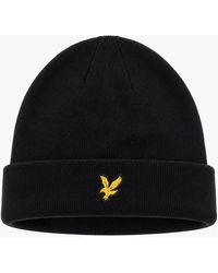 Lyle & Scott - Lyle & Scott Basic Beanie Hat Jet - Lyst