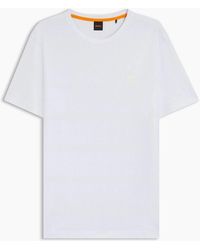 BOSS - Tales T-Shirt With Logo Patch Premium Cotton - Lyst