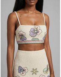 Oceanus - Tallulah Crystal Co-Ord Pull On Top Multi Colour - Lyst