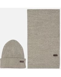 Barbour - Crimdon Hat & Scarf Set - Lyst