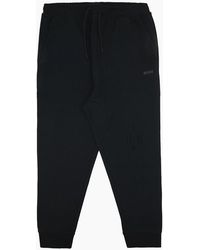 BOSS - Hadiko Stretch-Cotton Tracksuit Bottoms With Logo Print 001 - Lyst