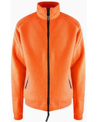 Aquascutum - Active One Colour Sherpa Rust Sherpa Jacket - Lyst