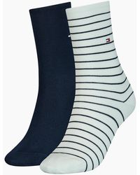 Tommy Hilfiger - 2 Pack Crew Stripe Socks - Lyst