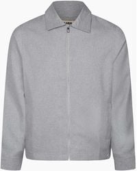 Luke 1977 - Emery Zip Through Over Shirt Jacket Mid Marl - Lyst