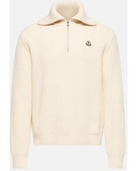 Moncler - Heavy Knit 1/4 Zip Sweater - Lyst