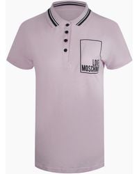 Love Moschino - Small Box Logo Polo Shirt - Lyst