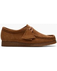Clarks - Originals Wallabee Shoes Cola Suede - Lyst