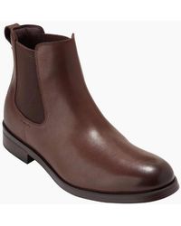 Cole Haan - Newmark Grand Leather Chestnut Chelsea Boots - Lyst