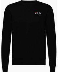 Fila - Casper Wordmark Crew Neck Long Sleeve Sweatshirt - Lyst