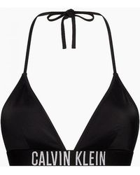Calvin Klein - Swimwear Intense Power Triangle Bikini Top - Lyst