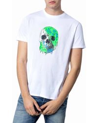 Just Cavalli - S03Gc0556 T Shirts Crew Neck Short Sleeve Printed Tee - Lyst
