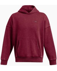 Under Armour - Icon Hooded Neck Long Sleeve Drop Shoulder Top - Lyst