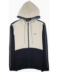 BOSS - Saggy 1 Arm Stripe Logo Zip Up Hoodie 001 - Lyst