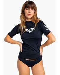 Roxy - Whole Hearted Upf 50 Short Sleeve Rash Vest - Lyst