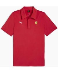 PUMA - Ferrari Sportswear Cloudspun Short Sleeve Polo - Lyst