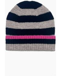 Nooki Design - Farah Knitted Stripe Beanie - Lyst