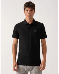 BOSS - Boss Passenger Stretch-Cotton Slim-Fit Polo Shirt With Logo Patch Nos - Lyst