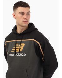 New Balance - Fleece Hoodie - Lyst