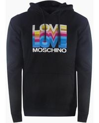 Love Moschino - Multi Logo Hoodie - Lyst