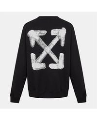 Off-White c/o Virgil Abloh - Crew Neck Long Sleeve Regular Fit Sweatshirt - Lyst