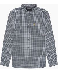 Lyle & Scott - Lyle & Scott Checked Gingham Argyle/ Long Sleeve Shirt - Lyst