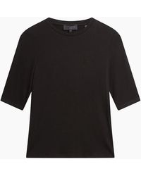Ted Baker - Casy Fitted Half Sleeve Chest Branded Top - Lyst