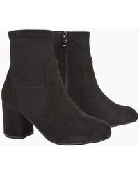 XY London - Ladies Rogue Mid Block Heel Ankle Boots - Lyst