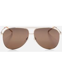 Gucci - Webbing Aviator Sunglasses - Lyst