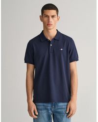 GANT - Regular Fit Short Sleeve Shield Logo Pique Polo Nos - Lyst