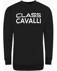 Roberto Cavalli - Cavalli Class Large Bold Logo Design Sweatshirt - Lyst