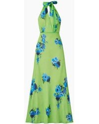 Ro&zo - Petite Athena Floral-Print Tie-Detail Dress - Lyst