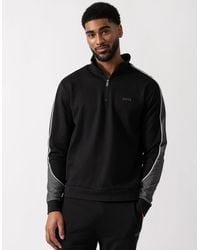 BOSS - Boss 1/4 Zip Loungewear Tracksuit Jacket - Lyst