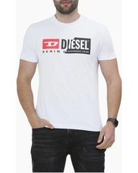 DIESEL - T-Diego-Cuty Logo T Shirts Crew Neck Short Sleeve Slim Summer Tee - Lyst