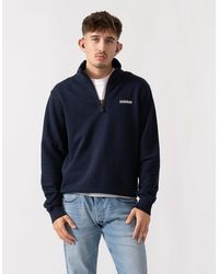 Napapijri - Small Box Half Zip Sweatshirt - Lyst