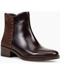 Geox - D Camexia Leather Dark Boots - Lyst