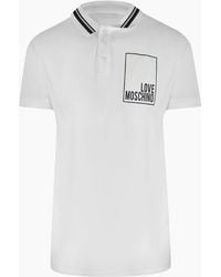 Love Moschino - Box Logo Polo Shirt - Lyst
