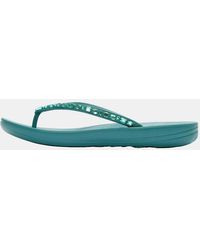 Fitflop - Iqushion Multi-Crystal Ergonomic Flip-Flops - Lyst