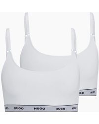 BOSS - 2-Pack Classic Logo Bralettes - Lyst