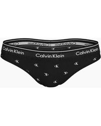 Calvin Klein - Diamond Logo Print Thong - Lyst
