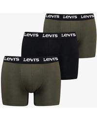 Levi's - Levi's Repeat Logo 3 Pack Trunks Khaki Combo - Lyst